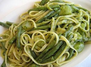Trenette integrali al pesto